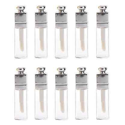 Empty Lip Gloss Tubes Containers Clear Refillable Lip Balm Bottles Transparent Mini Lipstick Containers for DIY Makeup Lip Gloss Makeup