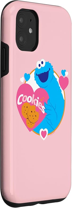 iPhone 11 Sesame Street Cookie Monster Love Cookies Case