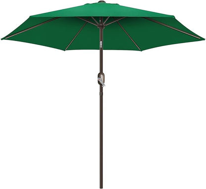 7.5Ft/9Ft Patio Umbrella, UV Protect Pool Umbrella with Heavy Duty Pole,Outdoor Umbrella with Push Botton Tilt & Crank