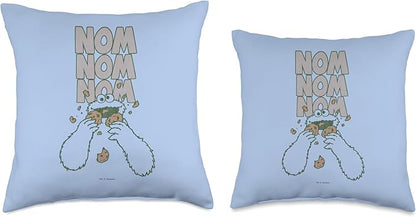 Sesame Street Cookie Monster Nom Throw Pillow, 18x18, Multicolor