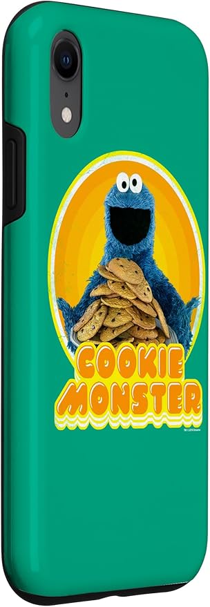 iPhone XR Sesame Street Cookie Monster Iron On Case