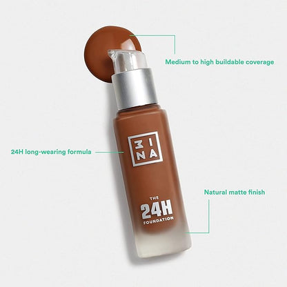 3INA The 24H Foundation 624-24H Long-Wearing Formula - 01 Oz