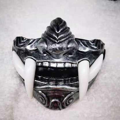 GK-O Japanese Monster Devil Hannya Mask Noh Demon Oni Samurai Half Face Sheild