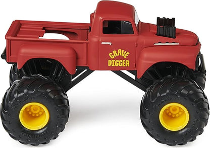 Monster Jam, Official Grave Digger Retro Monster Truck, Collector Die-Cast Vehicle, 1:24 Scale, Kids Toys for Boys Ages 3 and up