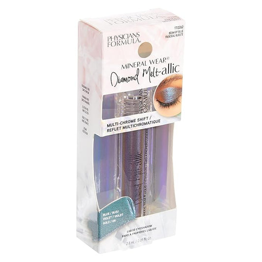 Cream Eyeshadow By Physicians Formula Mineral Wear Diamond Metallic Liquid Eyeshadow Beam of Blue