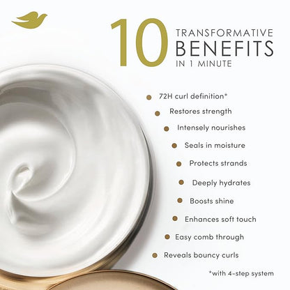 Dove Hair Amino Curl Repair 10in1 Cream Mask for Curly, Coily Hair with Bio Protein Care Technology and Amino + Jojoba Oil 9.2 fl oz.