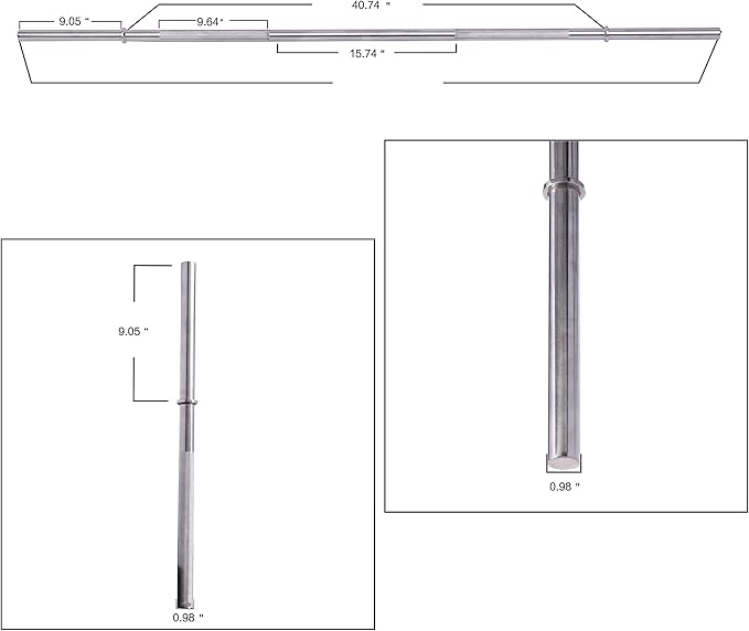 BalanceFrom Standard Barbell Weightlifting Barbell