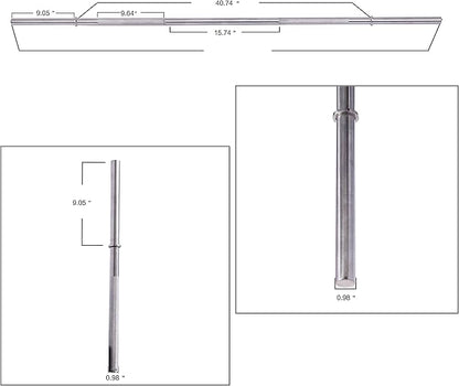 BalanceFrom Standard Barbell Weightlifting Barbell