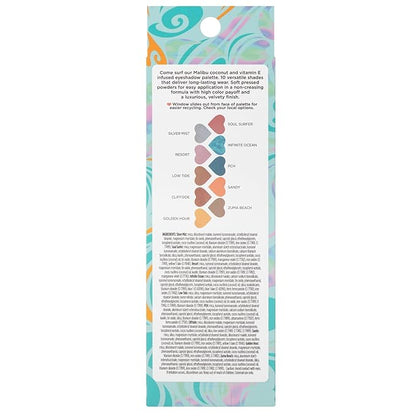Pacifica Eyeshadow Palette – Malibu Mineral Eyeshadow, Blendable Neutral Shades with Velvet Matte, Shimmer & Metallic, Cocoa Butter Infused, Talc-Free, Vegan & Cruelty-Free, 0.24 oz (10 Shades)