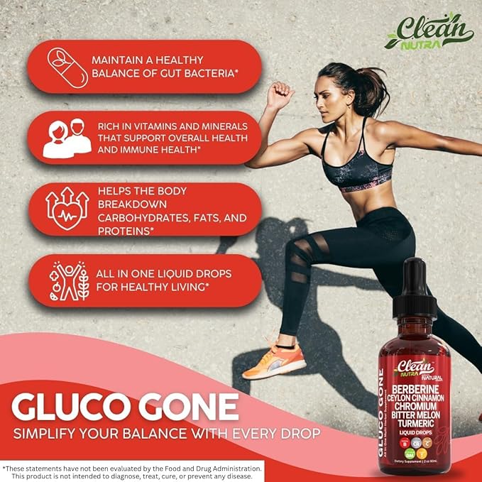 Organic Ceylon Cinnamon Berberine Liquid Drops Supplement with Bitter Melon Extract, Glucomannan, Gymnema, Chromium, Turmeric, Organic Panax Ginseng, Apple Cider Vinegar, Moringa Powder Vegetarian (2)
