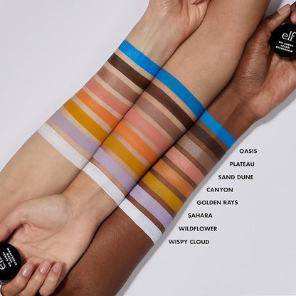 e.l.f. No Budge Cream Eyeshadow, 3-in-1 Eyeshadow, Primer & Liner With Crease-Resistant Color & Stay-Put Power, Vegan & Cruelty-Free, Sand Dune