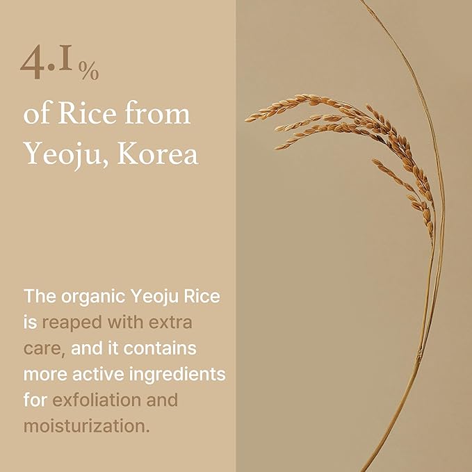 I'm from Rice Mask 3.88 Oz + Toner 1.01 Fl Oz, Korean Exfoliate and Glow Set, Smooth and Glowing Skin, Wash Off Mask for Dry Sensitive Skin