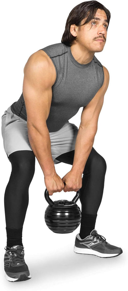 ProsourceFit Adjustable 40-lb Cast Iron Kettlebell Weight Set