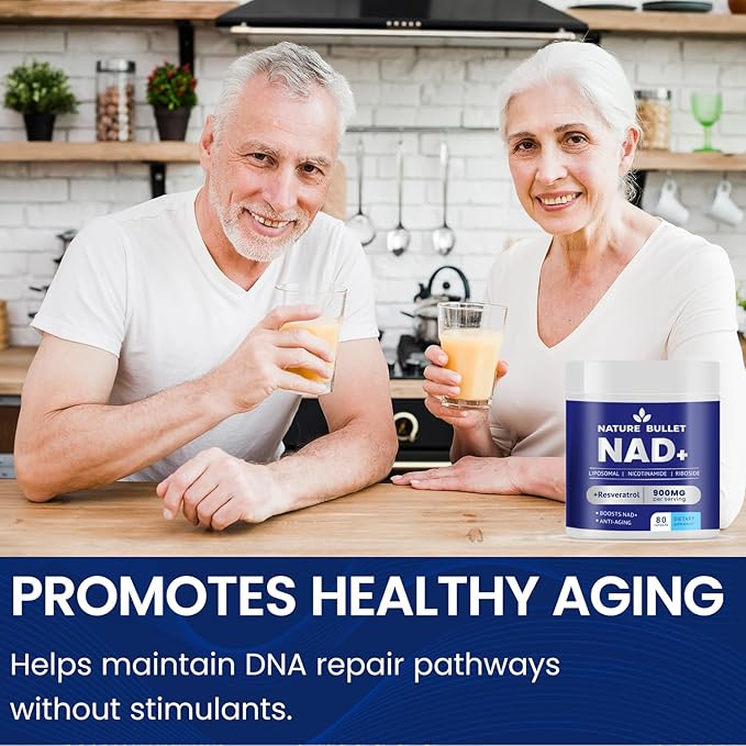 NAD Supplement for Anti-Aging and Cell: Nicotinamide Riboside & Mononucleotide - Cellular Energy & Mitochondrial & Healthy Aging & Cognitive Function Support - Liposomal NAD Supplements - 80 Capsules