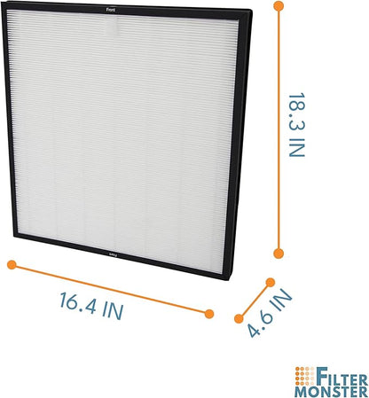 Filter-Monster – Odor Reduction Air Filter Replacement Kit - Replacement Compatible with Rabbit Air MinusA2 Air Purifier