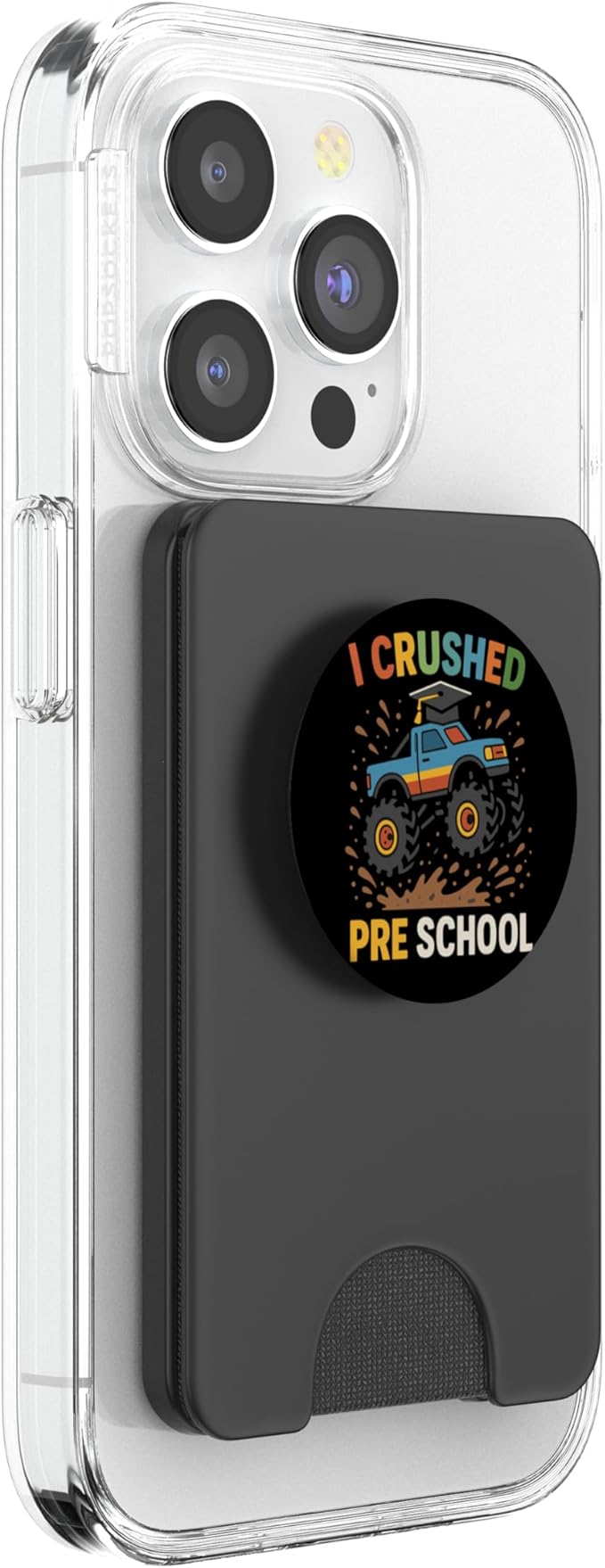I Crushed Preschool Monster Truck Cap Preschool Graduation PopSockets PopWallet for MagSafe