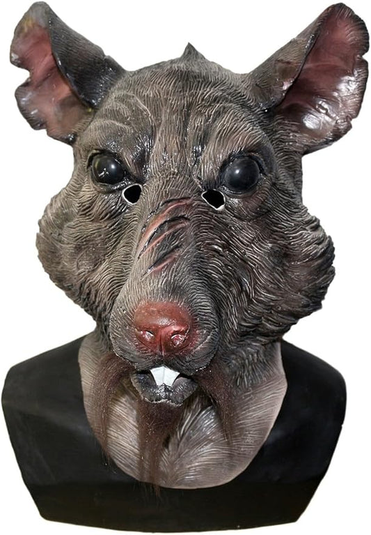Rat Splinter Latex Animal Mouse Monster Mask - Movie Costume Cosplay Party Fancy Dress Turtles Multicoloured