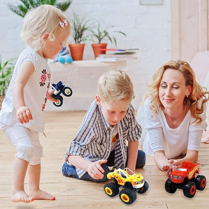 NICENINE Monster Machines Toys - Truck Vehicles Toys Gifts - Scooters Car for Kids (6 pcs)