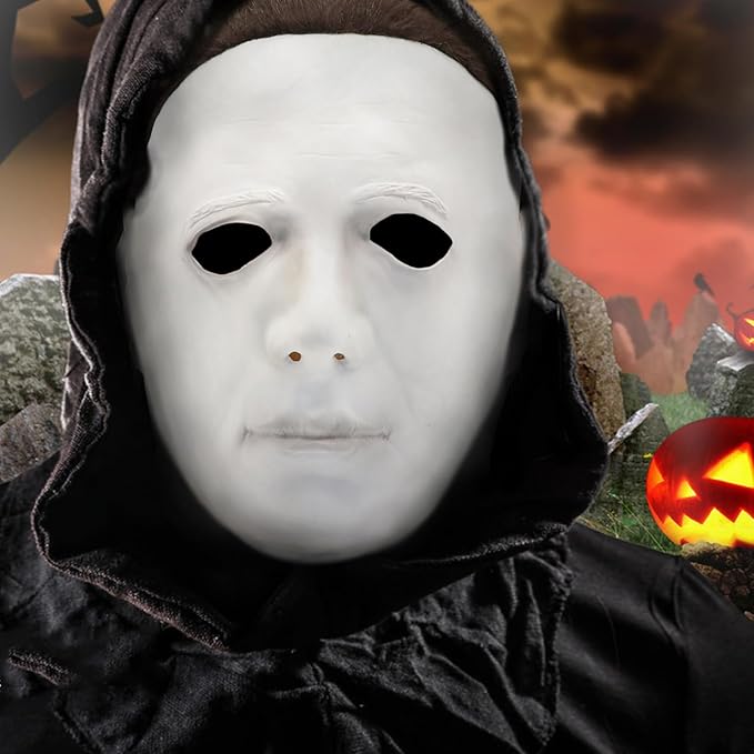 Michael Myers Mask, Halloween Horror Masquerade Cosplay Party Mask, Michael Myers Costume Scary Cosplay