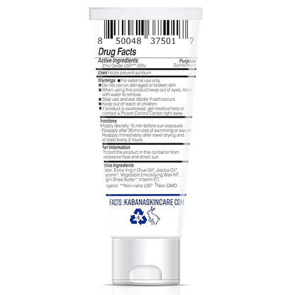 Green Screen Organic Zinc Oxide Sunscreen SPF 32 - Original - Vegan - Soy Free - Gluten Free - 6.8 fluid ounces/230g - TSA Carry On Compliant