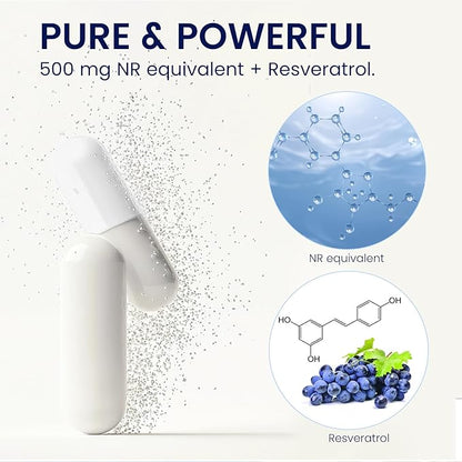 NAD Supplement for Anti-Aging and Cell: Nicotinamide Riboside & Mononucleotide - Cellular Energy & Mitochondrial & Healthy Aging & Cognitive Function Support - Liposomal NAD Supplements - 80 Capsules