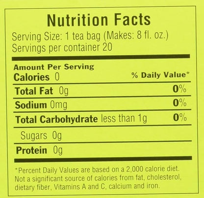 Triple Leaf Tea, Decaf Green Tea with Ginseng, 20 Tea Bags (Pack of 6)