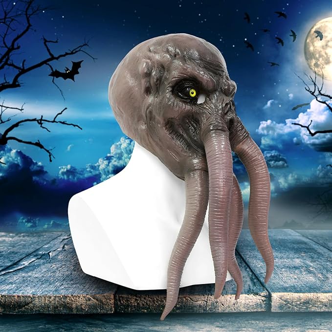 Scary Octopus Mask Octopus Costume Monster Mask Deep Sea Creature Full Head Latex Party Halloween Costume Adult