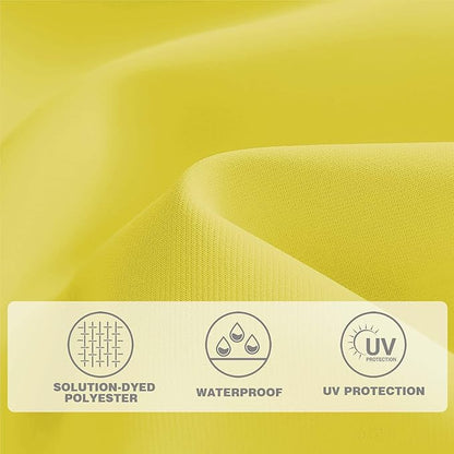 8' x 10' Rectangular Patio Umbrellas for Outdoor, Outdoor Table Umbrella, Large Outdoor Patio Umbrellas with 8 Sturdy Ribs for Market, Garden, Pool (Yellow)