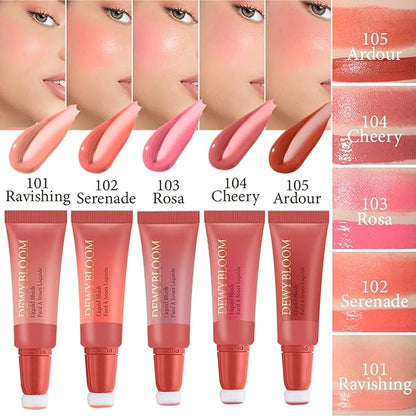 Cream Blush Wand, Milk Liquid Blush Contour Wand Ravishing,Nude Pink