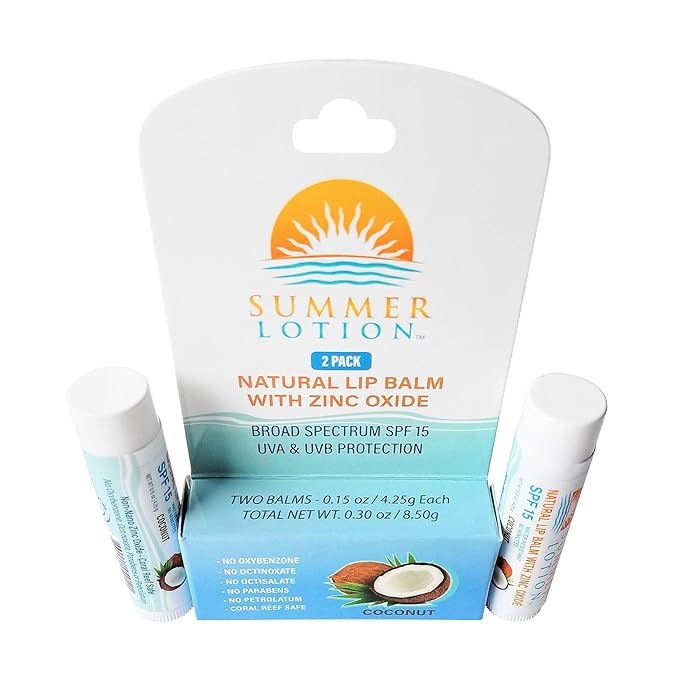 Natural Lip Balm with Zinc Oxide