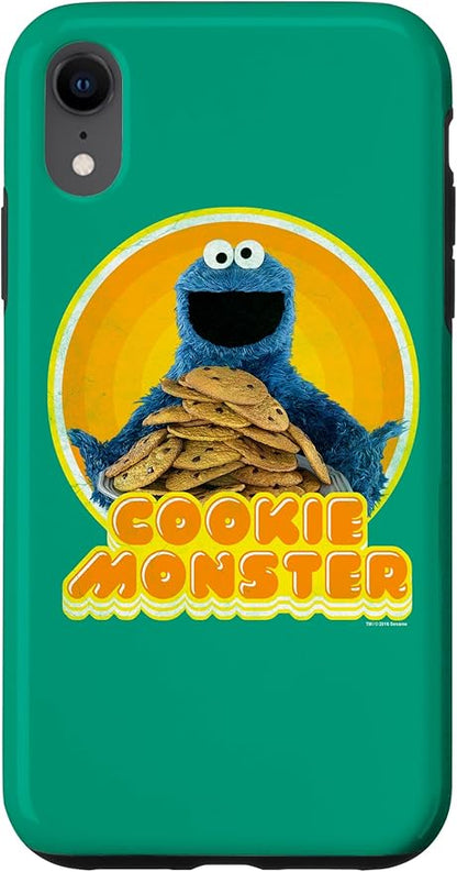 iPhone XR Sesame Street Cookie Monster Iron On Case