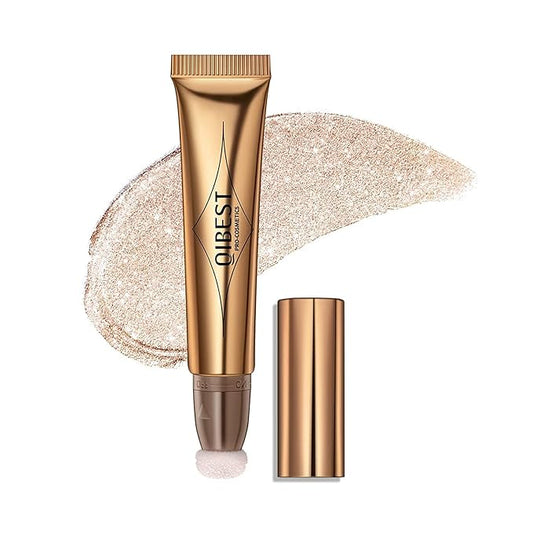 Blush Beauty Wand,Matte Face Blush with Cushion Applicator, white highlighter)
