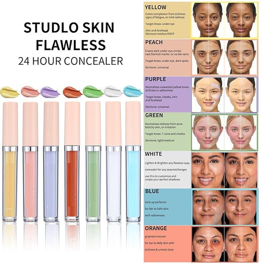 MAEPEOR Liquid Conceal Contour 7 Colors Cream Lightweight 01 White)