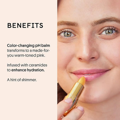 Winky Lux Citrine Balm, pH Lip Balm, Color Changing Lipstick and Tinted, Vegan & Cruelty Free, Hydrate & Plump, Sheer Pink Lipstick, Citrine