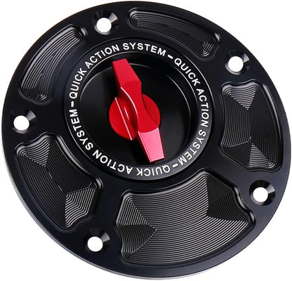 For Yamaha XSR 900 YZF-R1 For Ducati MONSTER 950 821 Motorcycle Gas Cover Keyless Fuel Tank Cap (Red)
