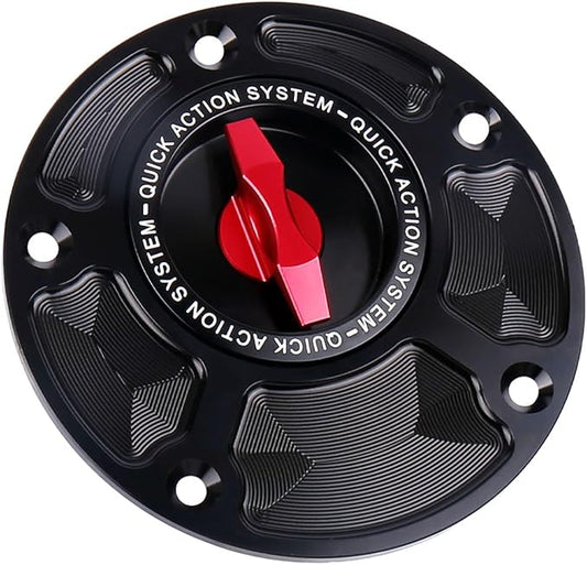 For Yamaha XSR 900 YZF-R1 For Ducati MONSTER 950 821 Motorcycle Gas Cover Keyless Fuel Tank Cap (Red)