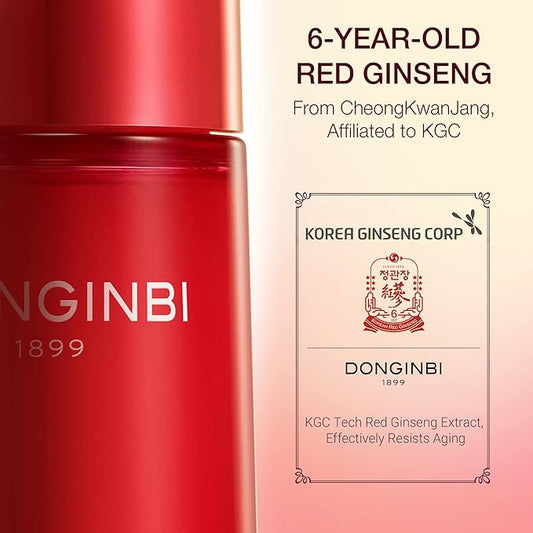 Donginbi Red Ginseng 1899 Single Essence - Korean Red Ginseng Skin Care, Fast-Absorbing Moisturizing Facial Serum, Improved Skin Environment, 2.36 floz / 70ml