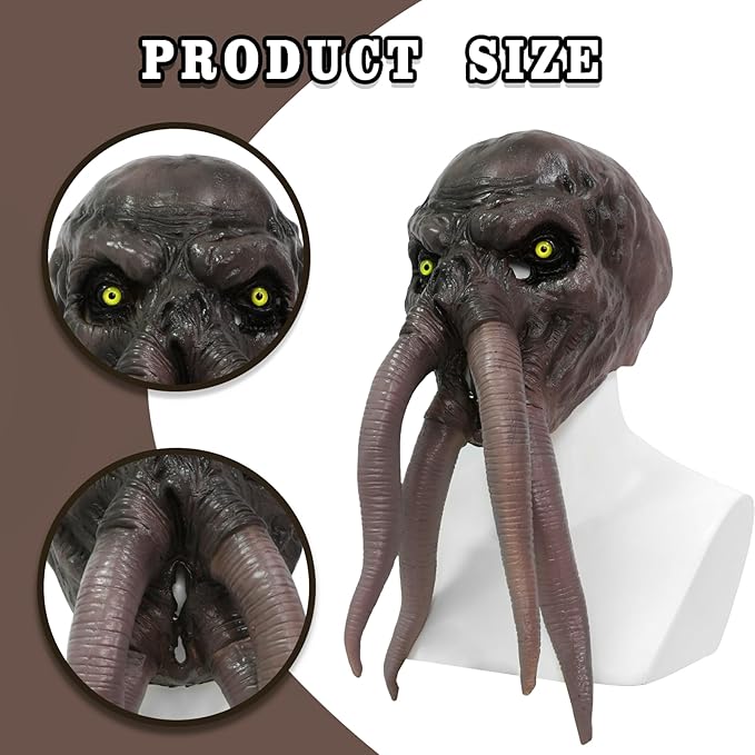 Scary Octopus Mask Octopus Costume Monster Mask Deep Sea Creature Full Head Latex Party Halloween Costume Adult