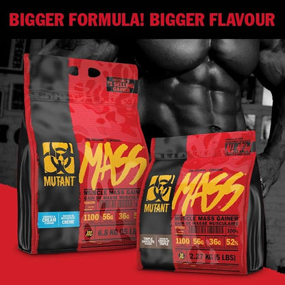 Mutant Mass Weight Gainer Protein Powder - Mass Builder for Bulking and Lean Mass Gainer, The Weight Gainer Men Need to Bulk up – 5 Pound – Chocolate Fudge Brownie