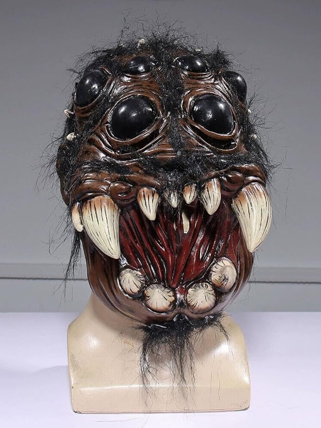 Realistic Spider Latex Mask Animal Face Half Head Halloween Costume Party Cosplay Carnival