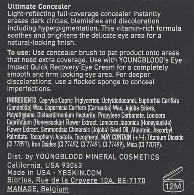 Youngblood Ultimate Concealer, Fair | Vegan, Cruelty Free