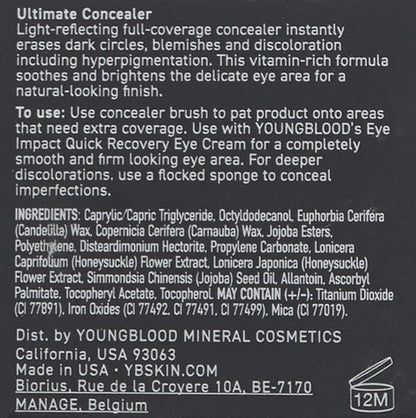 Youngblood Ultimate Concealer, Fair | Vegan, Cruelty Free