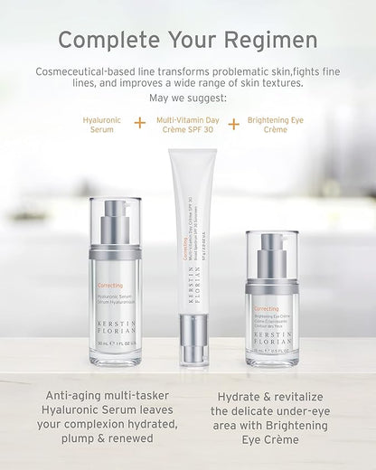Kerstin Florian Multi-Vitamin Day Crème SPF 30, Daily Facial Moisturizer with Natural Zinc Oxide, Sunscreen with UVA and UVB Protection, Free From Parabens, Oil & Chemicals (2 oz)