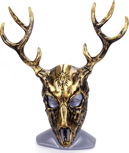 Halloween Horror Antler Mask Sheep Bone Mask Christmas Carnival Masquerade Party Cosplay Props Accessories