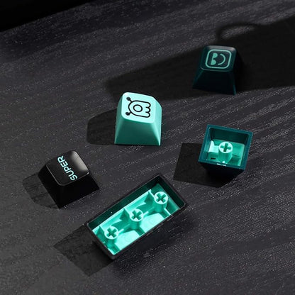 160 Keys Doubleshot Keycaps SA Profile Green Monster Keycaps Set Fit for 60% 65% 75% 95% Mechanical Keyboard Cherry Mx Switches