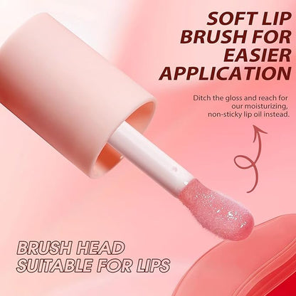 Lipstick Primer Jolilab Fruit Lip Oil,Hydrating Lip Glow Oil,Hydrating