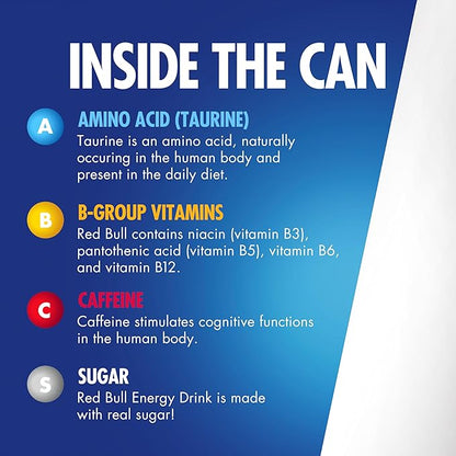 Red Bull Amber Edition Energy Drink, Strawberry Apricot, with 114mg Caffeine plus Taurine & B Vitamins, 12 Fl Oz, Pack of 24 Cans