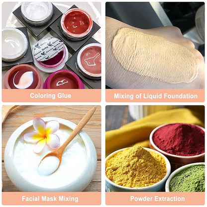 Makeup Spatula,Liquid Foundation Spatula, Stainless Steel Ergonomic Nail