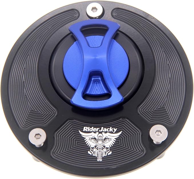 CNC Aluminum Keyless Fuel Gas Tank cap Cover For Ducati MONSTER 1000,1200/R/S,MONSTER 600 620 695 750 797 800 821 900 937, MONSTER S2R 1000/800 S4 S4RS S4R (Blue)