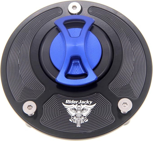 CNC Aluminum Keyless Fuel Gas Tank cap Cover For Ducati MONSTER 1000,1200/R/S,MONSTER 600 620 695 750 797 800 821 900 937, MONSTER S2R 1000/800 S4 S4RS S4R (Blue)